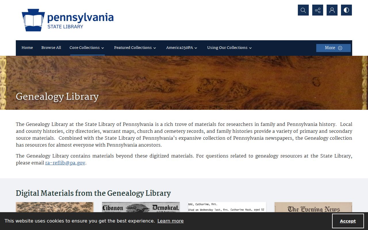 Ridley Township city directory Pennsylvania State Library genealogy collection