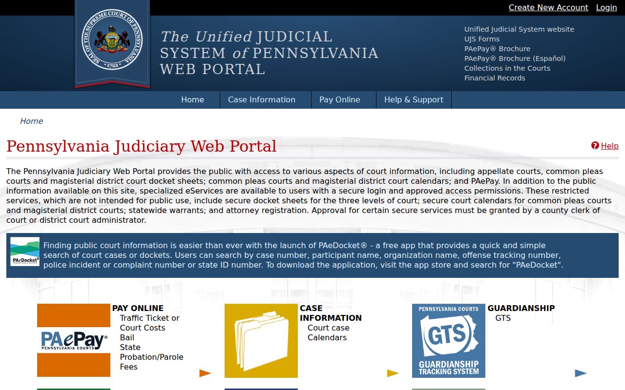 Ridley Township residents directory Pennsylvania judicial portal