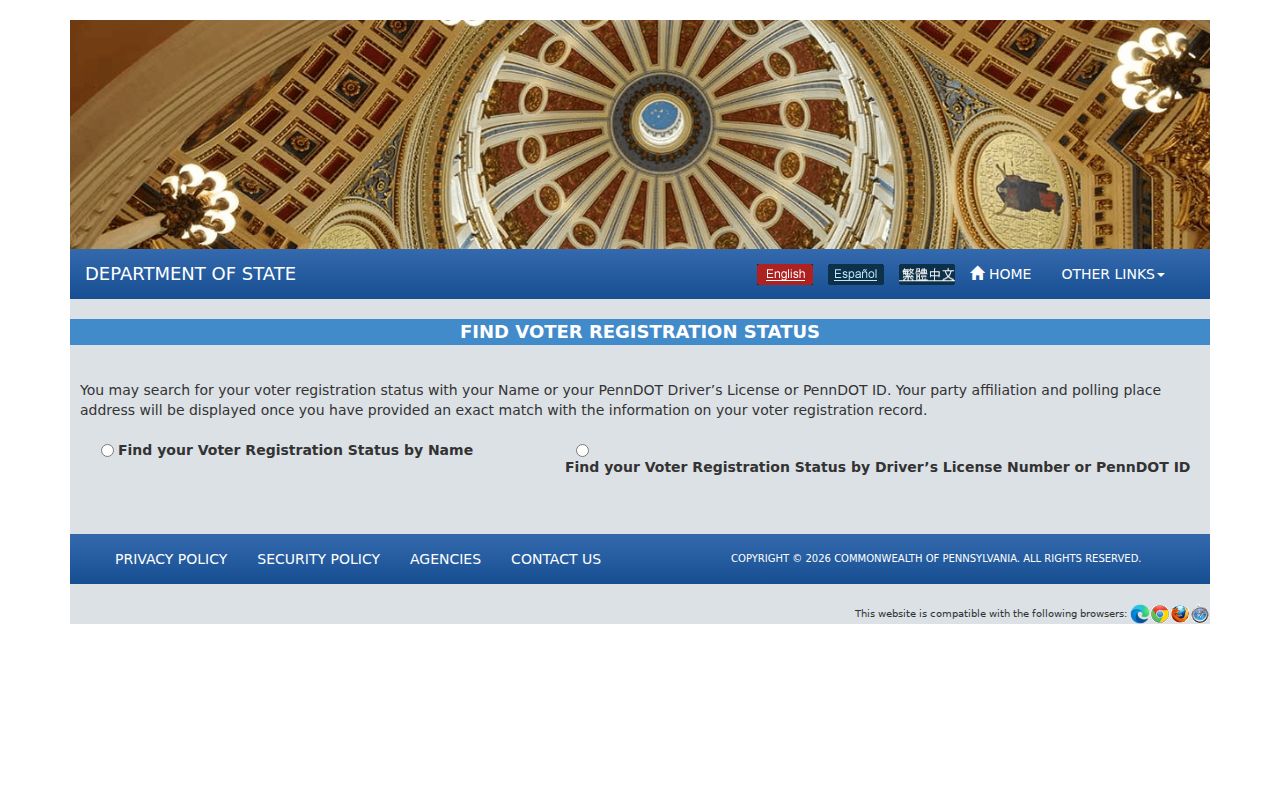 Ridley Township residents directory Pennsylvania voter registration status