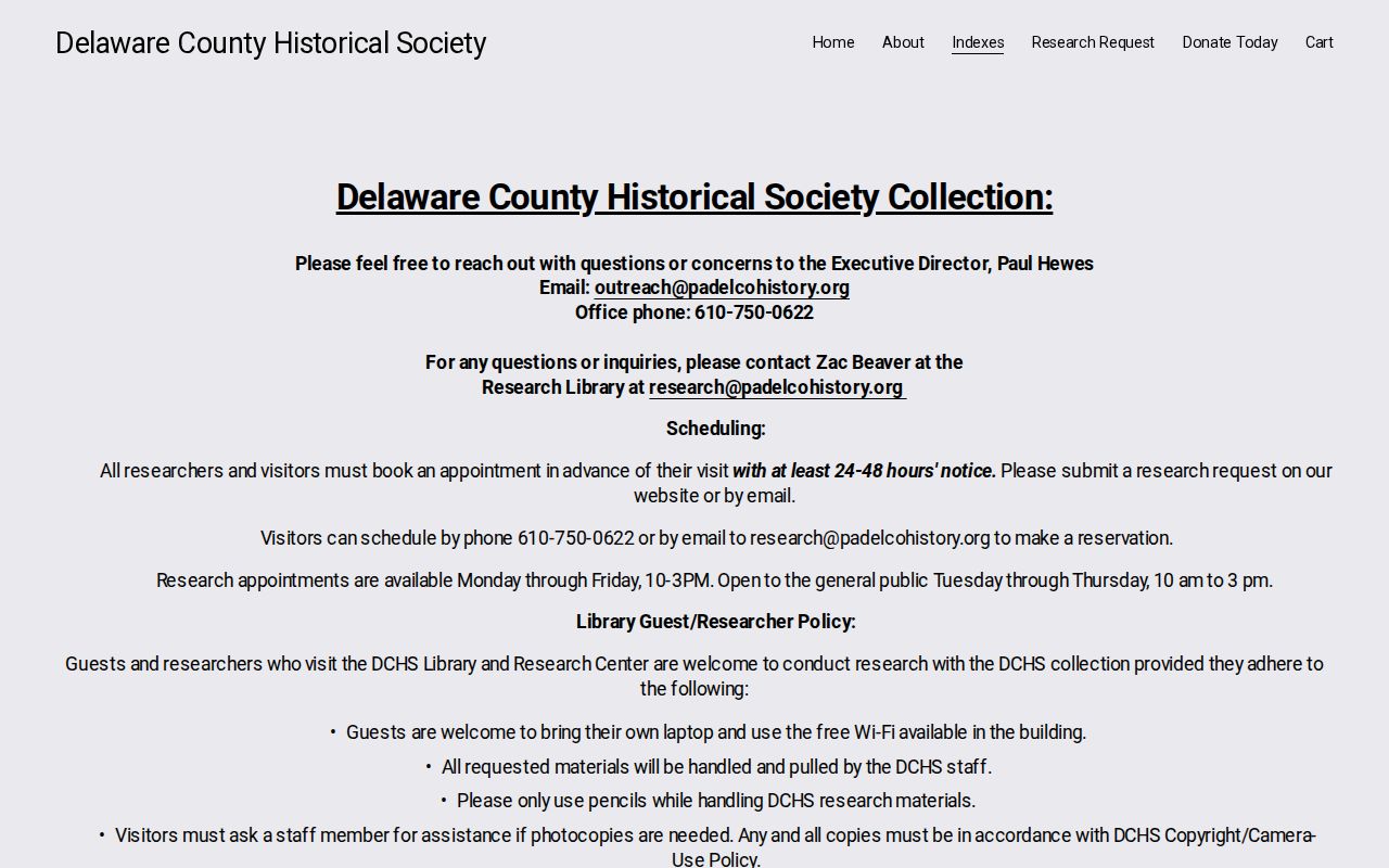 Ridley Township previous residents Delaware County Historical Society index source